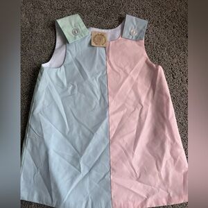 The Beaufort Bonnet Company Pastel Sleeveless Dress Colorblock. EEUC. Size 3T
